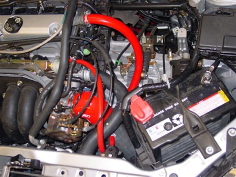 Injen 02-06 RSX w/ Windshield Wiper Fluid Replacement Bottle (Manual Only) Black Cold Air Intake thumbnail 5