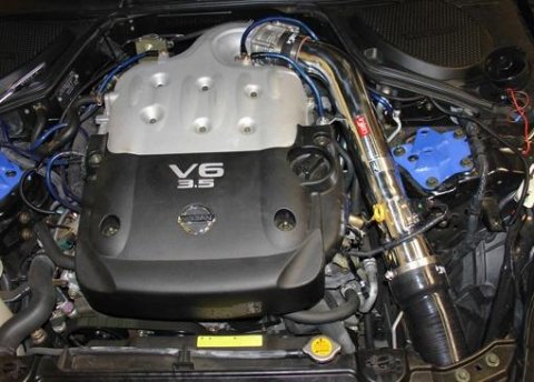 Injen 03-06 350Z 3.5L V6 Polished Cold Air Intake thumbnail 3