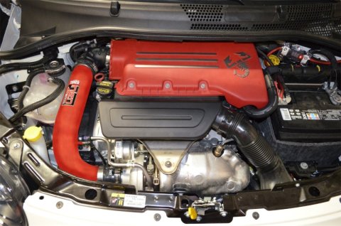 Injen 15-19 Fiat Abarth 1.4L Turbo 4Cyl Wrinkle Red Short Ram Intake w/MR Tech thumbnail 4