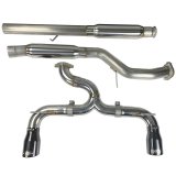 Injen 16-18 Ford Focus RS 3in Cat-Back Stainless Steel Exhaust w/ 4in Black Chrome Tips thumbnail 1
