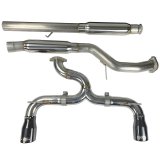 Injen 16-18 Ford Focus RS 3in Cat-Back Stainless Steel Exhaust w/ 4in Black Chrome Tips thumbnail 2