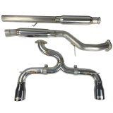 Injen 16-18 Ford Focus RS 3in Cat-Back Stainless Steel Exhaust w/ 4in Black Chrome Tips thumbnail 3