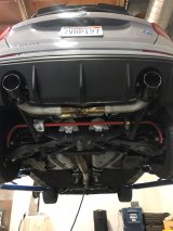 Injen 16-18 Ford Focus RS 3in Cat-Back Stainless Steel Exhaust w/ 4in Black Chrome Tips thumbnail 4