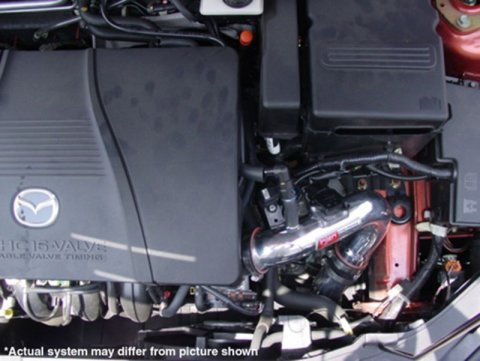 Injen 04-09 Mazda 3 2.0L 2.3L 4cyl (Carb for 2004 Only) Black Cold Air Intake **Special Order** thumbnail 5