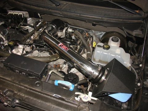 Injen 09-10 Ford F-150 V8 5.4L Wrinkle Black Power-Flow Air Intake System thumbnail 8