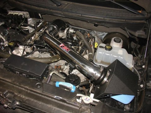 Injen 09-10 Ford F-150 V8 5.4L Wrinkle Black Power-Flow Air Intake System thumbnail 9