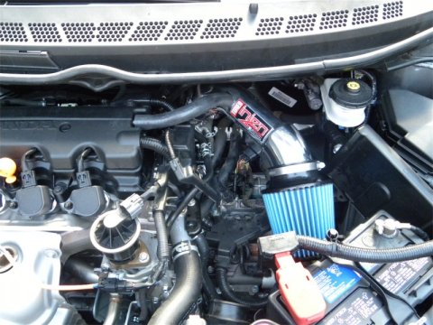 Injen 06-11 Honda Civic Ex 1.8L 4cyl Polished Tuned Air Intake w/ MR Tech/Nano-Fiber Dry Filter thumbnail 4