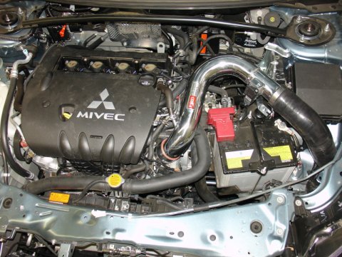 Injen 2015 Mitsubishi Lancer 2.4L 5spd w/o Xenon Headlights Black Cold Air Intake (Manual) thumbnail 6