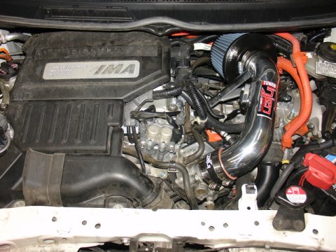 Injen 06-11 Honda Civic Hybrid 1.3L 4 cyl Polished Dyno-Tuned Air Intake w/ Web Nano-Fiber Filter thumbnail 5