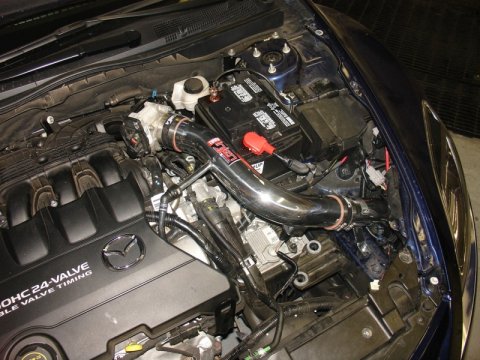 Injen 09-10 Mazda 6 3.7L V6 Black Tuned Cold Air Intake w/ MR Tech and Web Nano-Fiber Dry Filter thumbnail 7