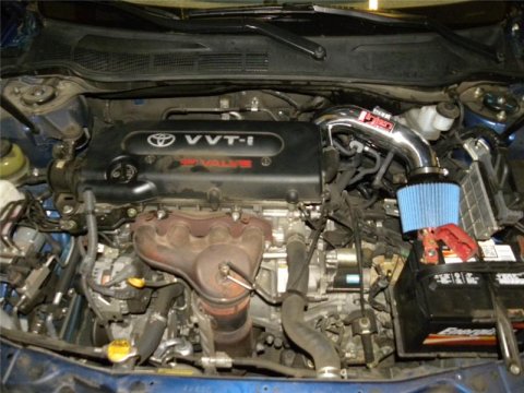 Injen 07-09 Toyota Camry 2.4L 4Cyl Black Tuned Air Intake w/ Air Fusion/Air Horns/Web Nano Filter thumbnail 2