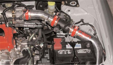 Injen 02-06 Nissan Sentra SER Spec V 2.5L (CARB 02-04 Only) Black Cold Air Intake **SPECIAL ORDER** thumbnail 5