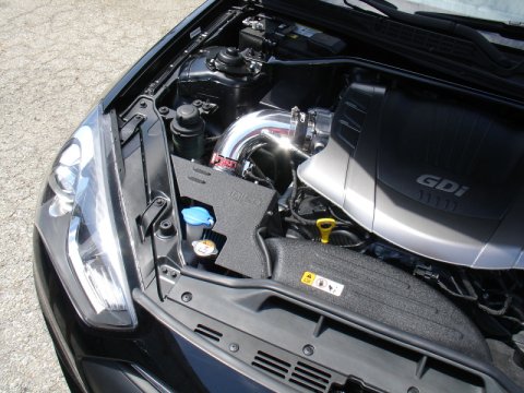 Injen 2013+ Hyundai Genesis Coupe (3.8L ONLY) V6 Polished Short Ram Intake w/ Heat Shield & Cover thumbnail 6