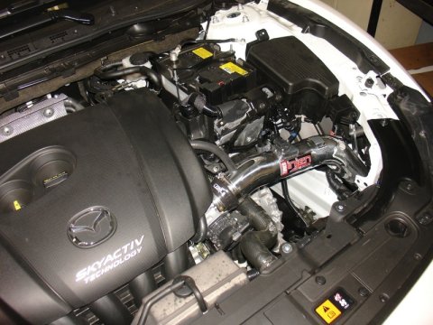 Injen 14-15 Mazda 6 2.5L 4cyl Black Cold Air Intake w/ MR Tech & Air Fusion thumbnail 7