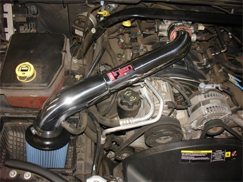 Injen 05-07 Jeep Grand Cherokee WK 4.7L V8 Wrinkle Black Tuned Air Intake w/ MR Tech thumbnail 7