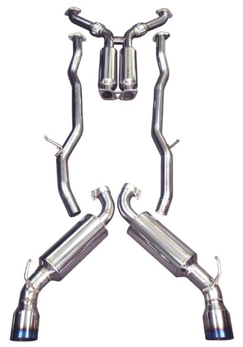 Injen 08-13 Infiniti G37 V6 3.7L RWD Coupe Only 76mm Stainless Steel Exhaust w/ Titanium Tips thumbnail 7