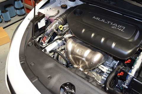 Injen 13-14 Dodge Dart 2.4L Tiger Shark 4 Cyl Polished Cold Air Intake w/ MR Tech thumbnail 5