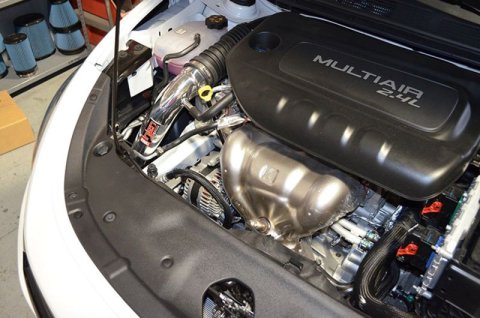 Injen 13-14 Dodge Dart 2.4L Tiger Shark 4 Cyl Polished Cold Air Intake w/ MR Tech thumbnail 7