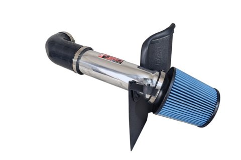 Injen 11-19 Dodge Challenger Hemi 5.7L V8 Wrinkle Black Power-Flow Air Intake System w/Heat Shield thumbnail 5