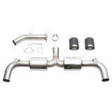 Injen 19-22 Hyundai Veloster N L4 2.0L Turbo Performance SS Axle Back Exhaust System - Carbon Tips thumbnail 5