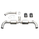 Injen 19-22 Hyundai Veloster N L4 2.0L Turbo Performance SS Axle Back Exhaust System - Carbon Tips thumbnail 8