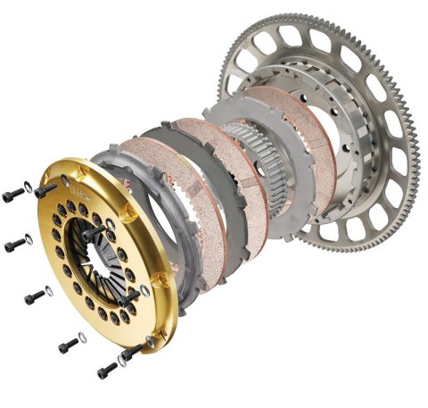 OS Giken Mazda RX8 13B-MSP R Series Dampened Twin Plate w/Floating Center Hub - Req. MZ121-BH60M thumbnail 2