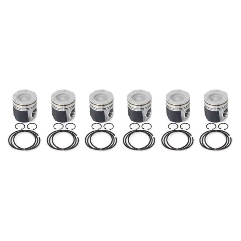 Industrial Injection 04.5-07 Dodge 24V STD Piston w/ Rings/Wrist Pins/Clips Coated / Chamfered - Set thumbnail 2