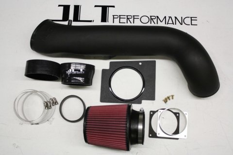 JLT 96-98 Ford Mustang SVT Cobra Black Textured Cold Air Intake Kit w/Red Filter thumbnail 1