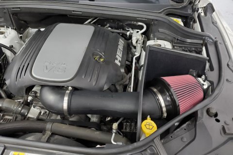 JLT 11-20 Dodge Durango/Jeep Grand Cherokee 5.7L Black Textured Cold Air Intake Kit w/Red Filter thumbnail 2