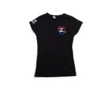 Zone Offroad Black Premium Cotton T-Shirt w/ Patriotic Zone Logos - Womens - XL thumbnail 1