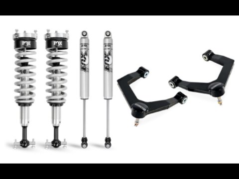 Cognito 19-24 Chevy Silv/Sierra 1500 4WD 1in Perf Ball Joint Leveling Kit w/ Fox PS Coilover 2.0 IFP thumbnail 1