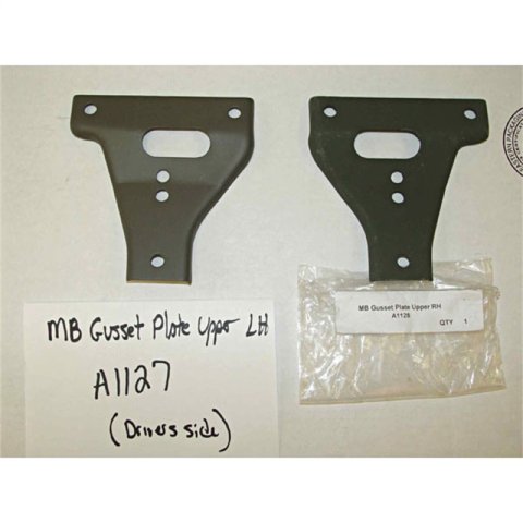Omix Front Bumper Upper Gusset LH- 41-45 Willys MB & GPW