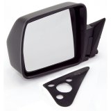 Omix Black Manual Left Side Mirror 84-96 Cherokee (XJ) thumbnail 1