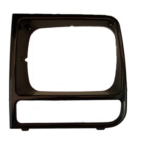 Omix LH Black Headlight Bezel 97-01 Jeep Cherokee (XJ) thumbnail 1