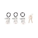 Omix Door Lock Cylinder Kit 3- 76-90 Jeep CJ/XJ/MJ/YJ thumbnail 1