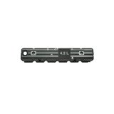 Omix Blk Alum Valve Cover 4.2L Logo 80-91 Jeep Models thumbnail 1