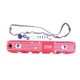 Omix Aluminum Valve Cover Red 258 81-87 CJ & Wrangler thumbnail 1