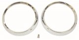 Omix Headlight Bezel Set Chrome 72-86 Jeep CJ Models thumbnail 1