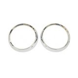 Omix Headlight Bezel Set Chrome 72-86 Jeep CJ Models thumbnail 2