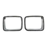 Omix Headlight Bezel Chrome 87-95 Jeep Wrangler YJ thumbnail 1