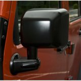 Omix Door Mirror Black LH- 07-18 Jeep Wrangler JK thumbnail 2