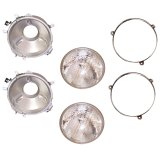 Omix Headlight Assemblies 72-86 Jeep CJ Models thumbnail 1