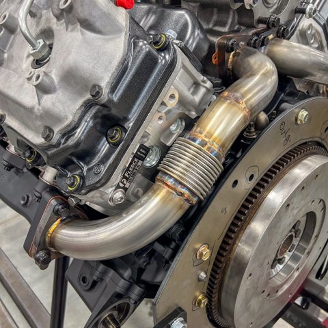 Wehrli 01-16 Chevrolet 6.6L Duramax 2in Stainless Driver Side Up Pipe w/Gaskets (Single/Twin Turbo) thumbnail 3