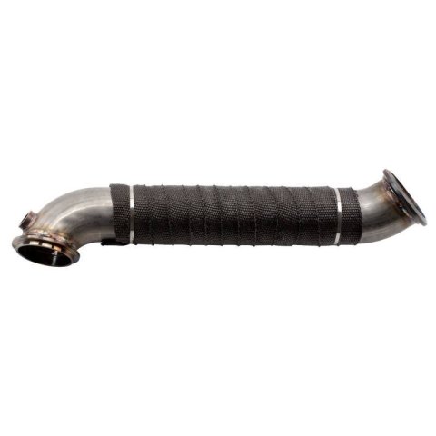 Wehrli 11-15 Chevrolet 6.6L LML Duramax 3in Stainless Down Pipe (V-Band Style) thumbnail 1