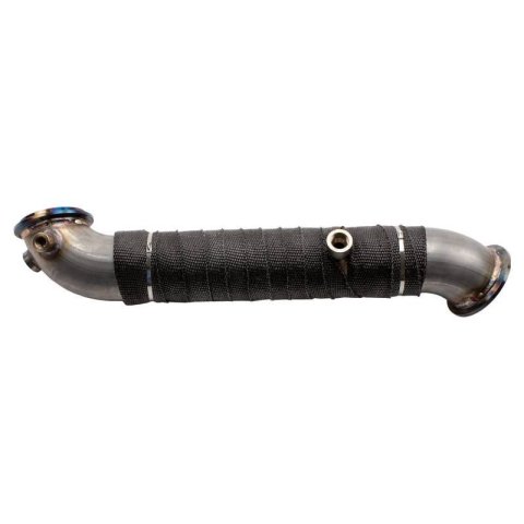 Wehrli 11-15 Chevrolet 6.6L LML Duramax 3in Stainless Down Pipe (V-Band Style) thumbnail 2