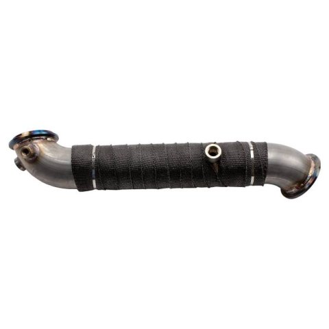Wehrli 11-15 Chevrolet 6.6L LML Duramax 3in Stainless Down Pipe (V-Band Style) thumbnail 4