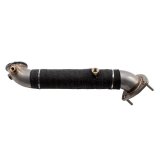 Wehrli 15.5-16 Chevrolet 6.6L LML Duramax 3in Stainless Down Pipe (3 Bolt Flange) thumbnail 3
