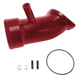 Wehrli 17-19 Chevrolet 6.6L L5P Duramax 3.5in Intake Horn w/PCV Port - WCFab Red thumbnail 1