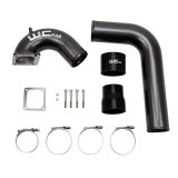 Wehrli 03-07 Dodge 5.9L Cummins 3.5in Intake Horn & Driver Side Intercooler Pipe Kit - WCFab Red thumbnail 7