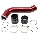 Wehrli 20-24 Chevrolet 6.6L L5P Duramax Passenger Side 3.5in Intercooler Pipe - WCFab Red thumbnail 1